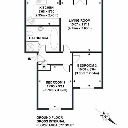 Gardenside, Free Private Parking Included, *